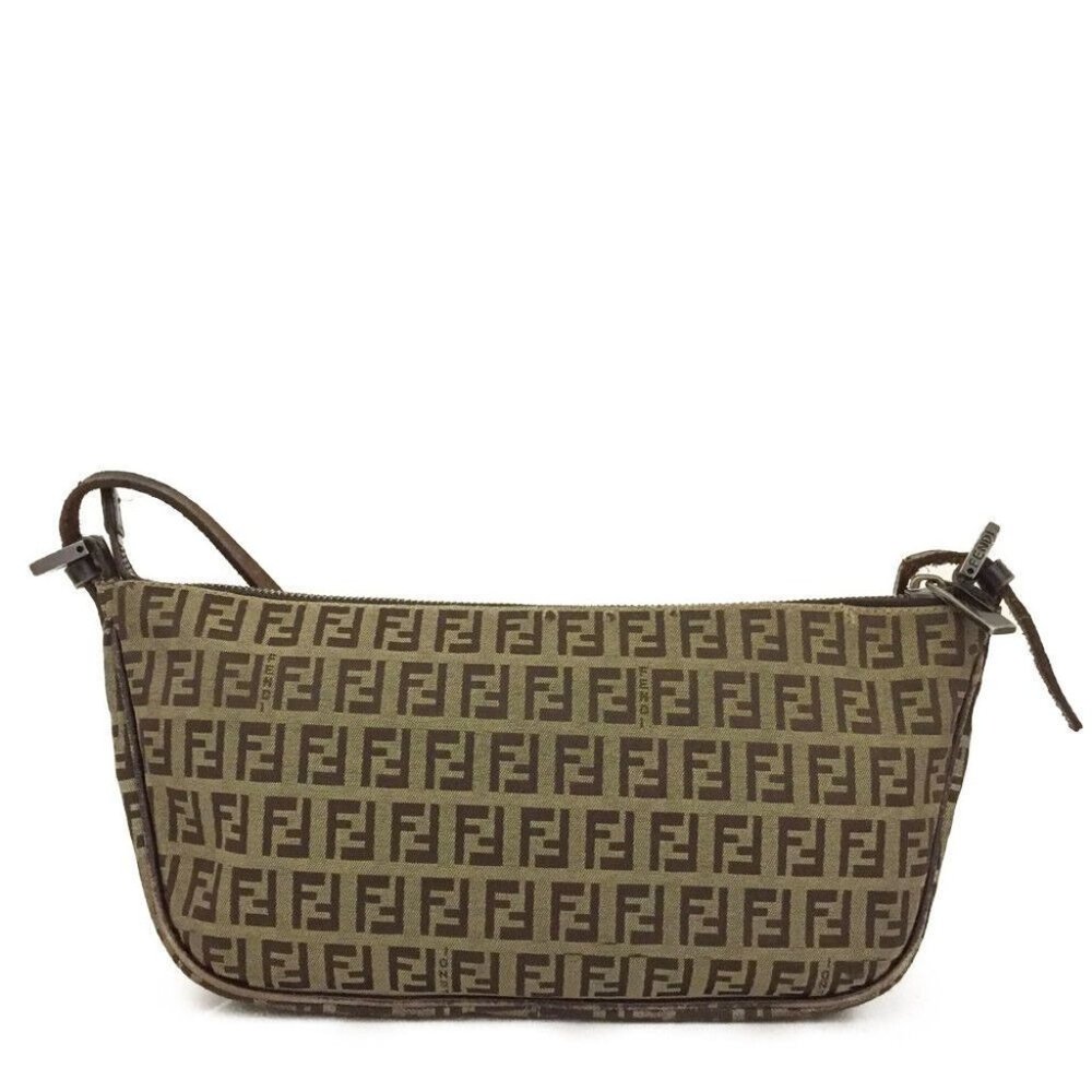 00114257# Fendi Shoulder Bag Canvas Zucca - Picture 4 of 12
